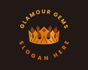 Gold Crown Ornament logo design