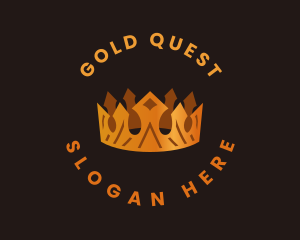 Gold Crown Ornament logo design