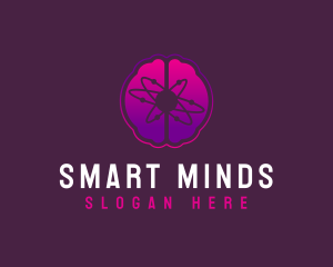 Machine Computer Brain Logo