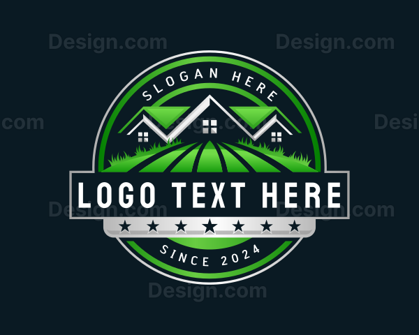 Yard Lawn Landscaping Logo