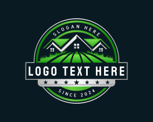 Yard Lawn Landscaping Logo