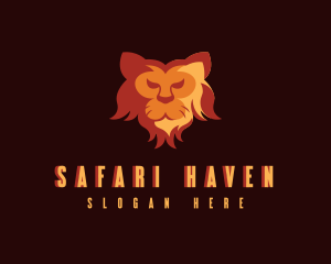 Lion Head Safari logo design