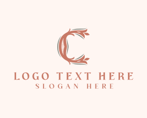 Decorative Vine Decor Letter C logo