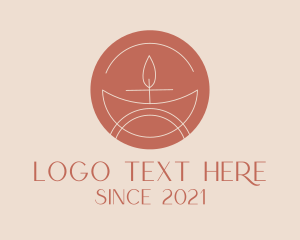 Spa Candle Badge  logo