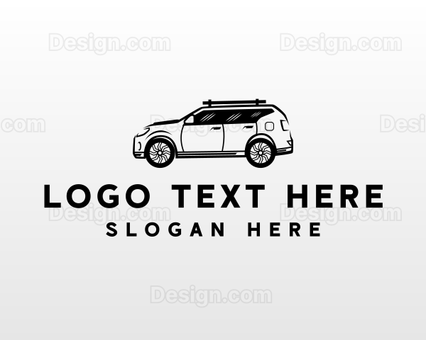 SUV Car Transportation Logo