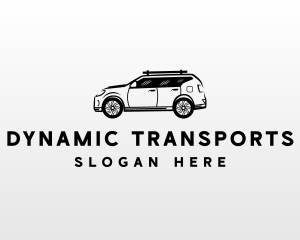 SUV Car Transportation logo design