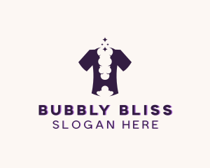 Bubble T-shirt Laundromat logo design