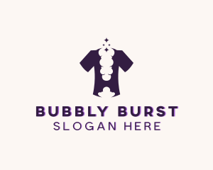 Bubble T-shirt Laundromat logo design