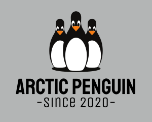 Penguin Bowling Pin logo design