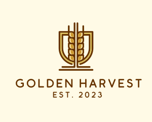 Wheat Harvest Agriculture logo design