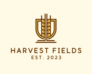 Wheat Harvest Agriculture logo design