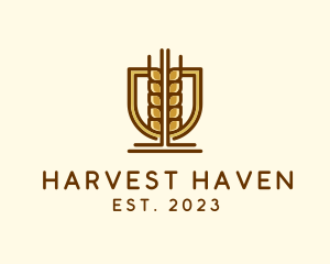 Wheat Harvest Agriculture logo design