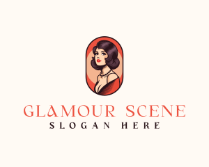 Elegant Pinup Woman logo