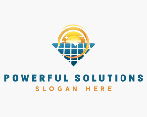 Solar Panel Energy logo design