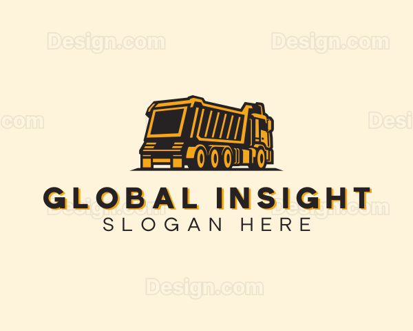 Construction Dump Truck Logo