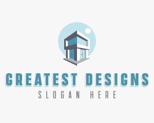 Villa Interior Designer logo design