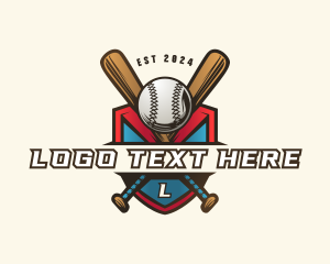 Baseball Shield Bat logo