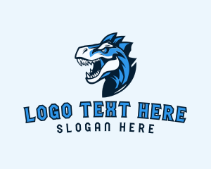 Gaming Streamer Dinosaur logo