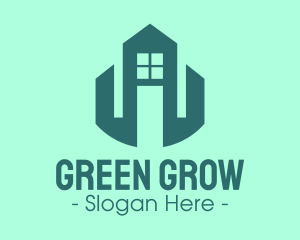 Professional Green Building logo design