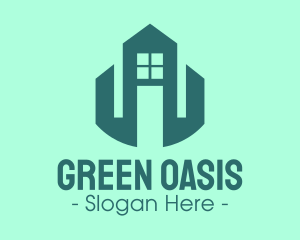 Professional Green Building logo design