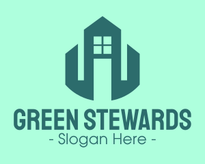 Professional Green Building logo design