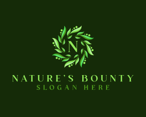 Natural Leaf Plant logo design