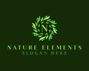 Natural Leaf Plant logo design