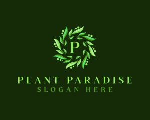 Natural Leaf Plant logo design