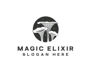 Magical Mushroom Psychedelic logo design