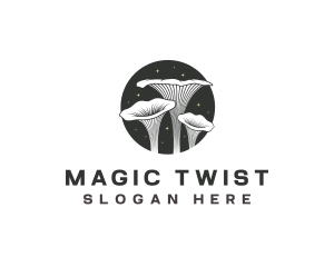 Magical Mushroom Psychedelic logo design