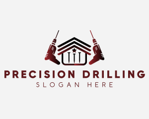 Renovation Drill Construction logo design