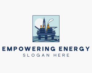 Oil Rig Mining logo design