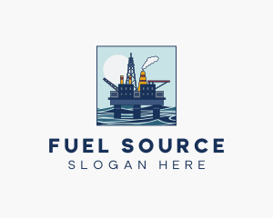 Oil Rig Mining logo design