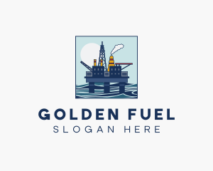 Oil Rig Mining logo design