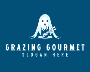 Sushi Ghost Dining logo design