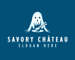 Sushi Ghost Dining logo design