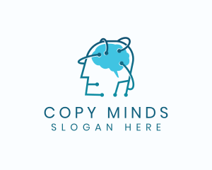 Network Human Mind logo design