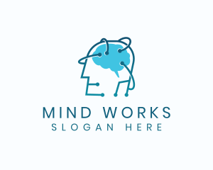 Network Human Mind logo design