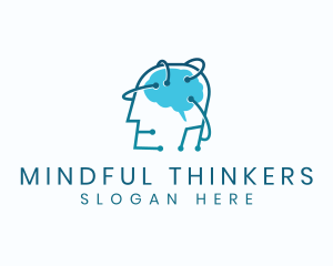 Network Human Mind logo design