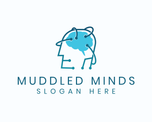 Network Human Mind logo design