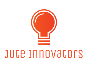 Orange Light Bulb logo design