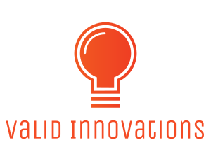 Orange Light Bulb logo design