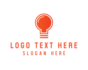 Lamp Light Bulb logo