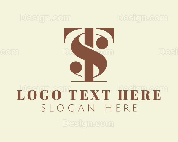 Elegant Fashion Letter TS Monogram Logo