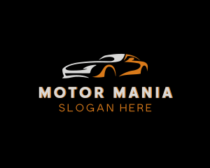 Racing Car Automobile logo