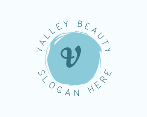 Script Watercolor Beauty Cosmetics logo design