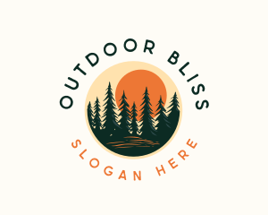 Forest Pine Tree logo design