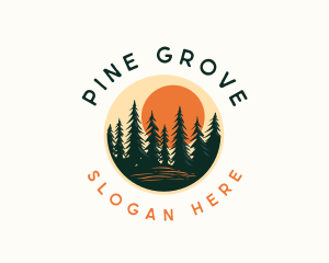 Forest Pine Tree logo