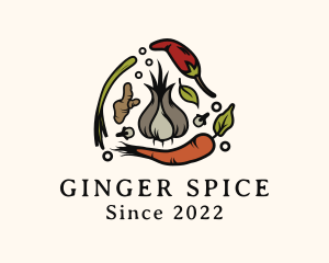 Vegetable Ginger Pepper logo design