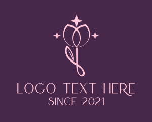 Elegant Rose Flower logo